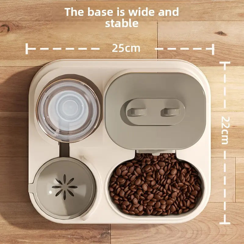 Revolutionary Automatic Cat Feeder & Water Dispenser Combo - Durable Plastic Design for Effortless Pet Care
