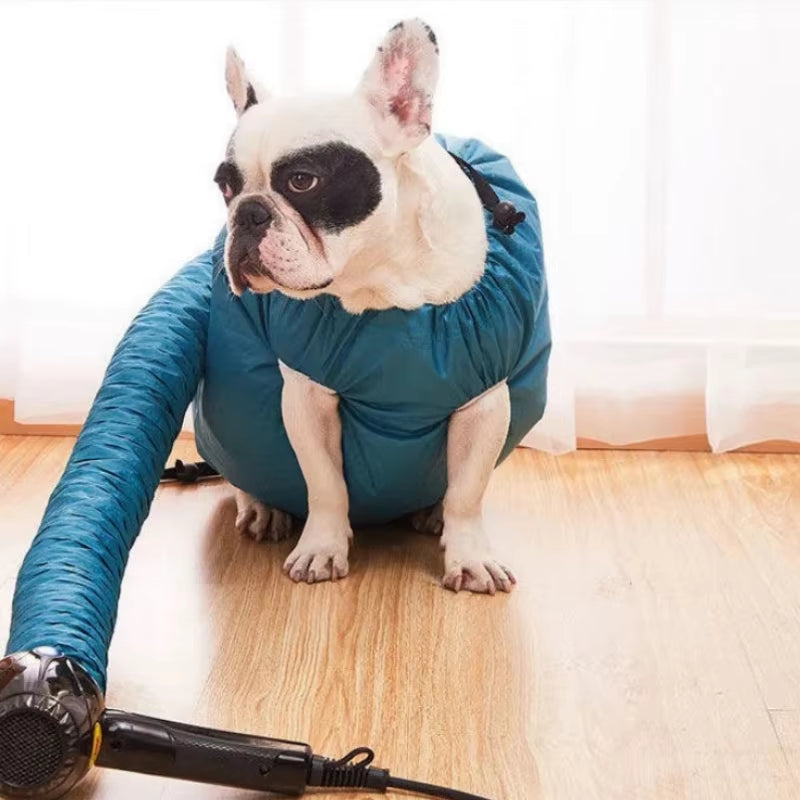 Portable Folding Dog Hair Dryer and Pet Drying Bag - Efficient Pet Grooming Accessory for Winter Care