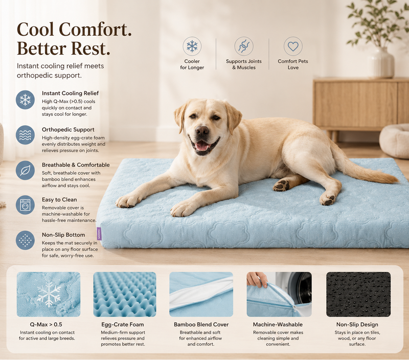 Lesure Cooling Orthopedic Dog Mat