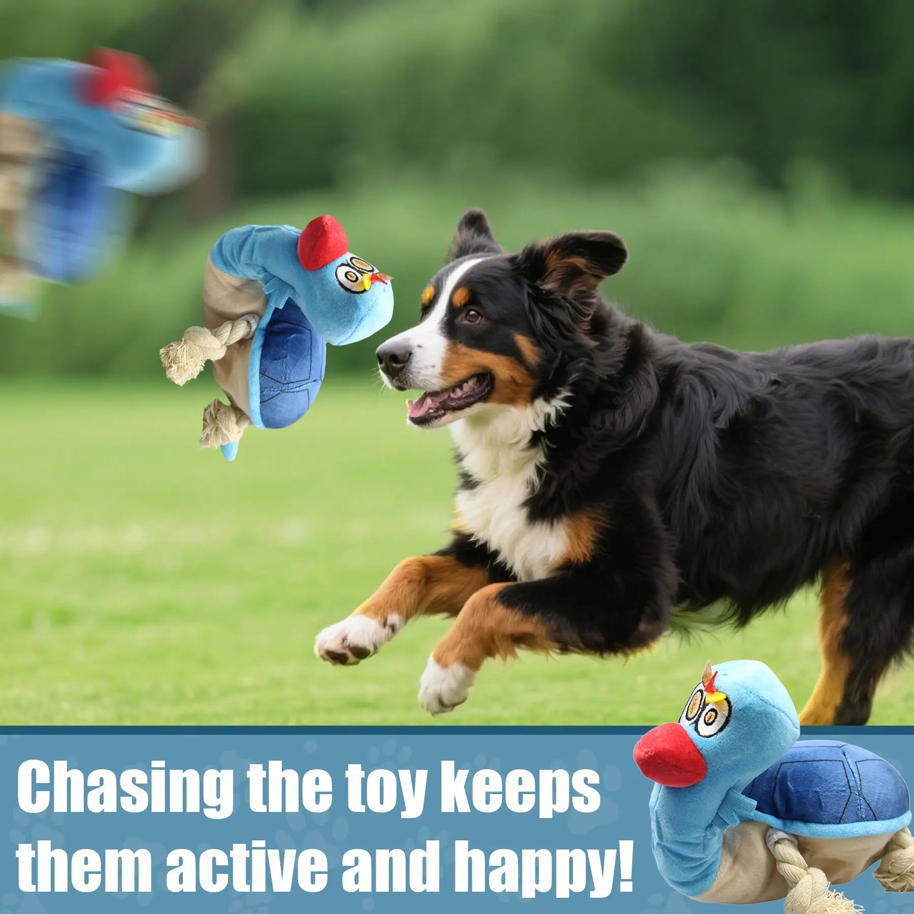 Exciting Turtle Squeaky Plush Tug Toy with Rope Limbs - Interactive Fun for Dogs to Relieve Boredom!