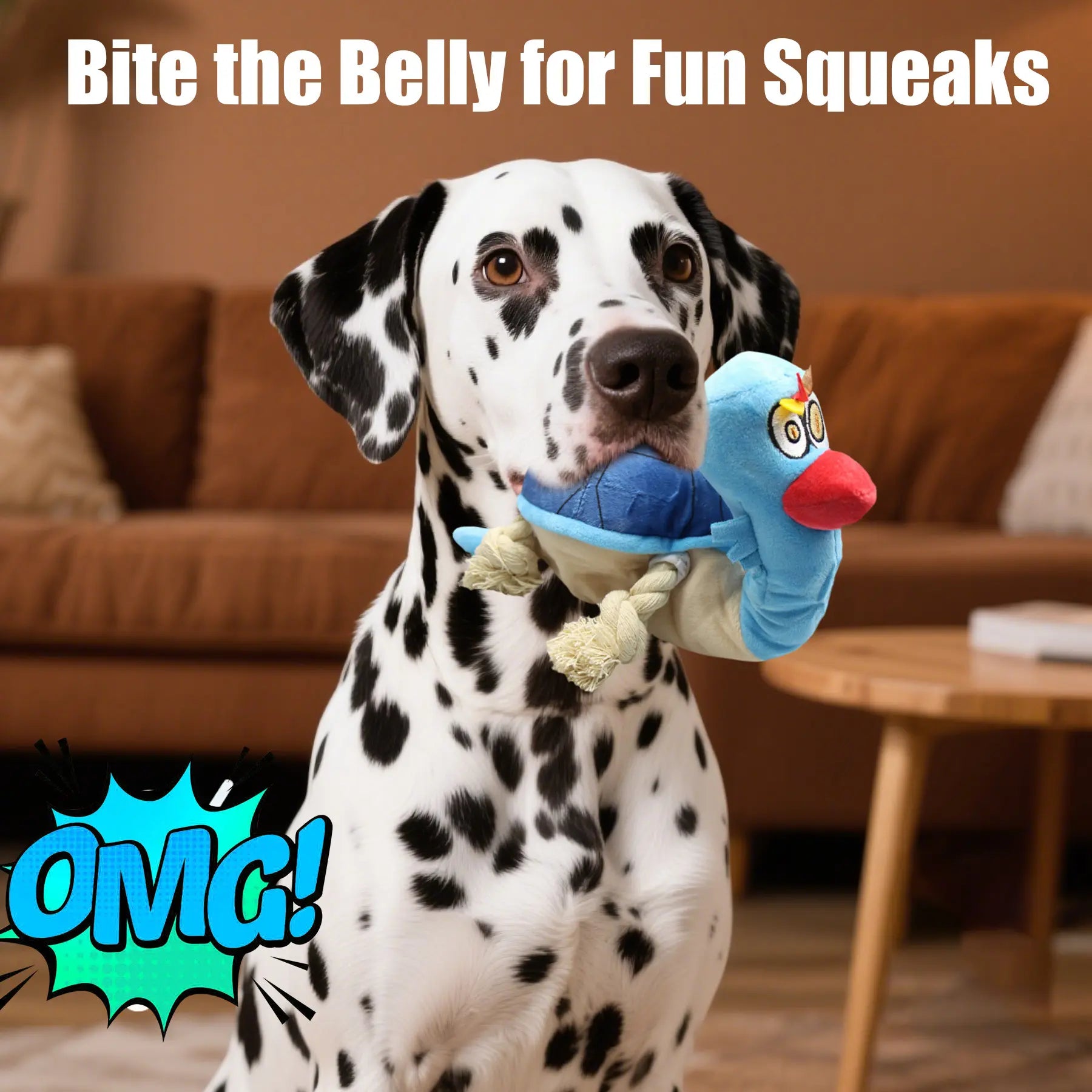 Exciting Turtle Squeaky Plush Tug Toy with Rope Limbs - Interactive Fun for Dogs to Relieve Boredom!